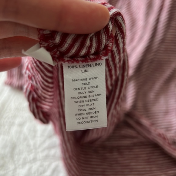 Loft Casual T-Shirt - Red / Striped (M) - Picture 4 of 4
